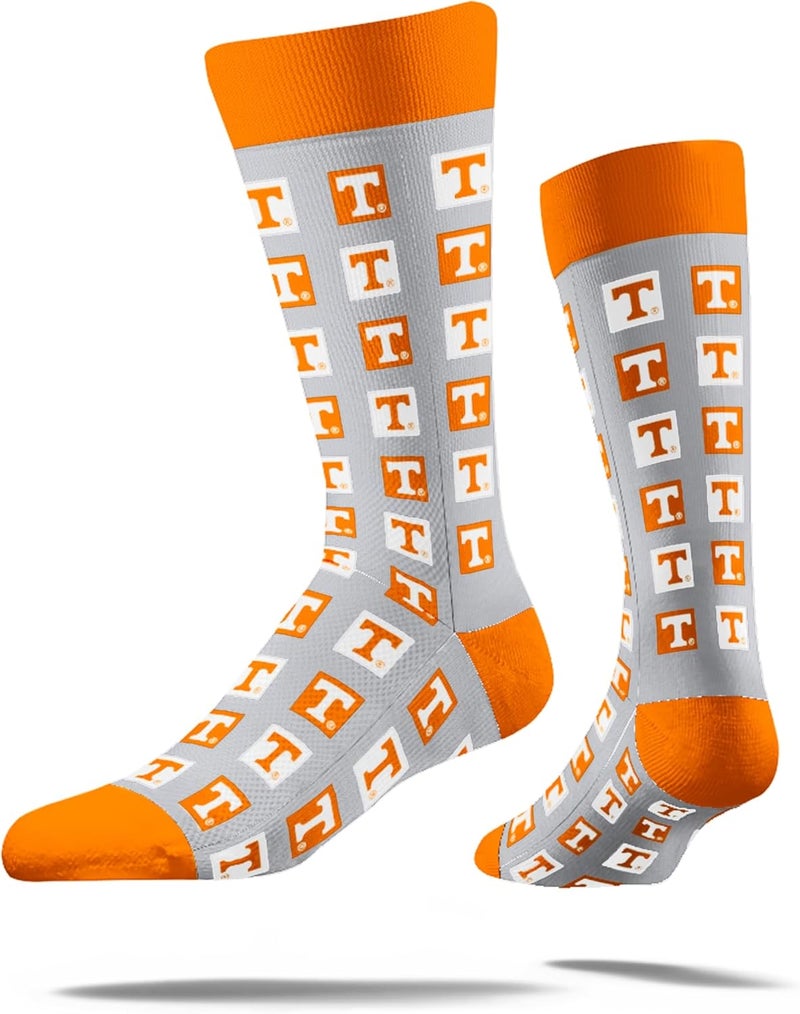 Strideline Store NCAA Mens Repeat Logo Dress Socks-Team Colors-One Size Fits Most -M/L (8-12) - Image 1